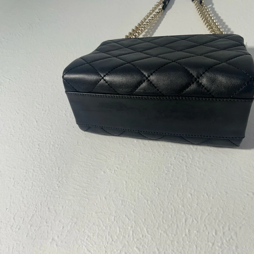 Kate Spade Black and Gold Quilted Shoulder Bag - Picture 4 of 5